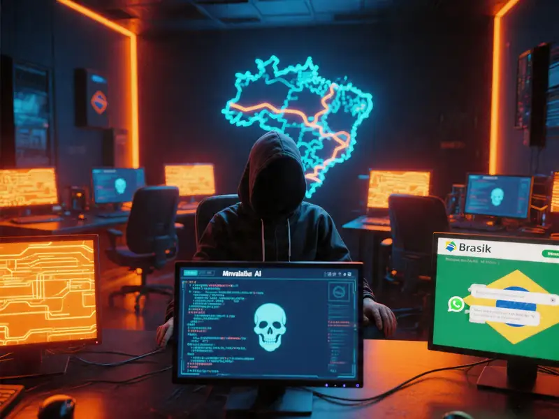 Hacker com IA maliciosa atacando empresas brasileiras