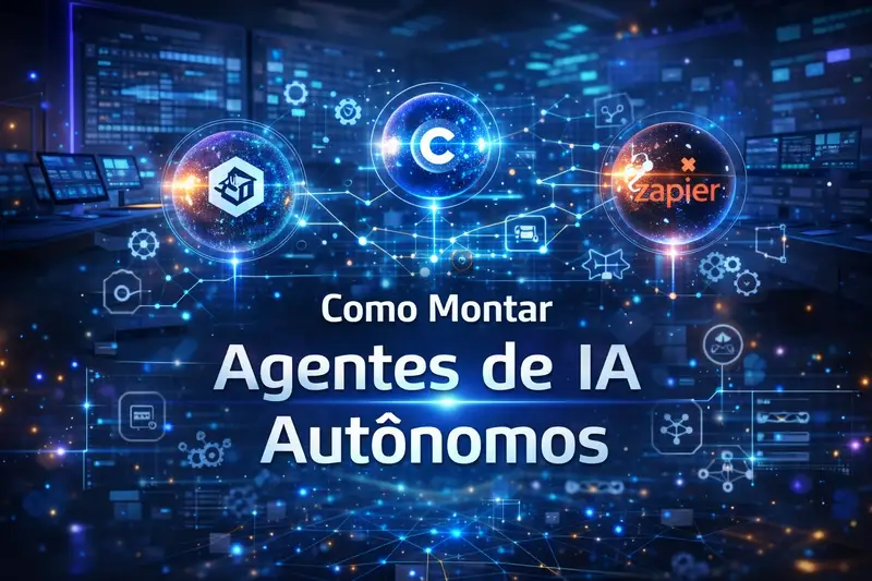 Como montar agentes de IA: AutoGPT, CrewAI, n8n e Zapier
