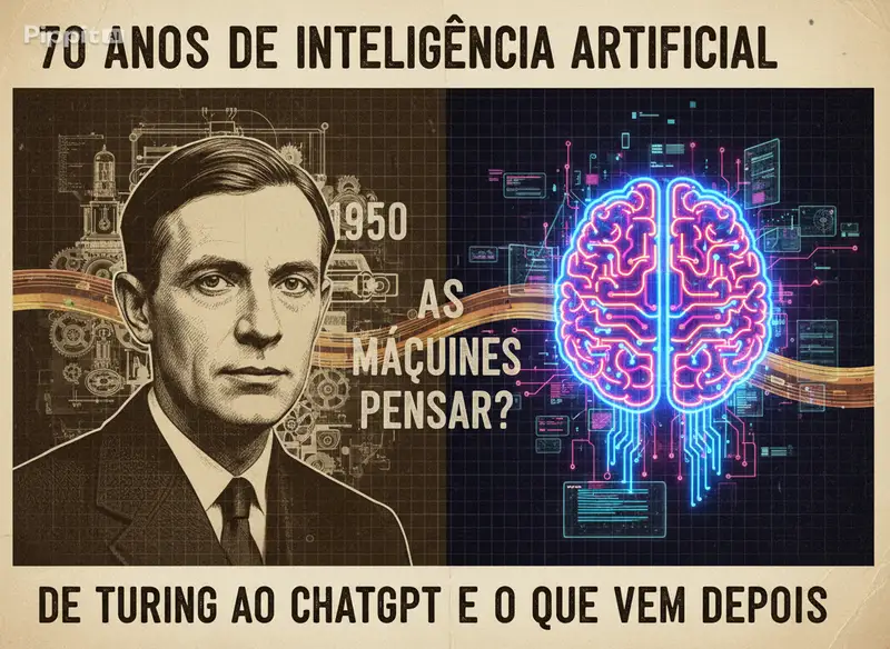 70 anos de história da inteligência artificial — de Alan Turing ao ChatGPT e aos agentes de IA